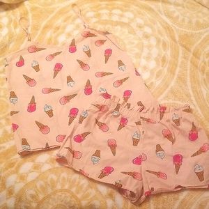 TEZENIS Ice Cream Pajama Set Sz S